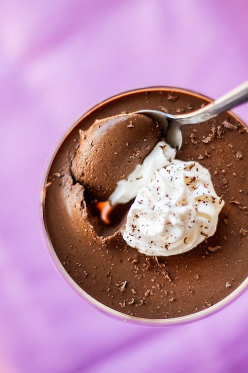 Low carb coconut and chocolate pudding