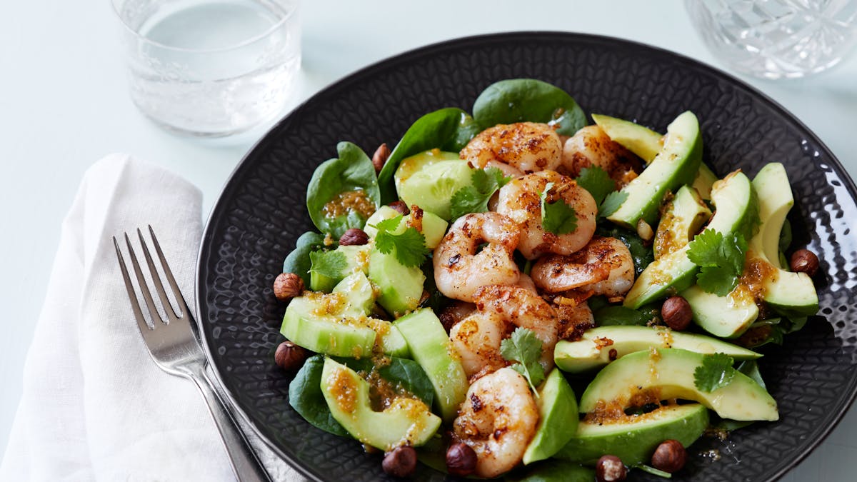 Spicy shrimp salad
